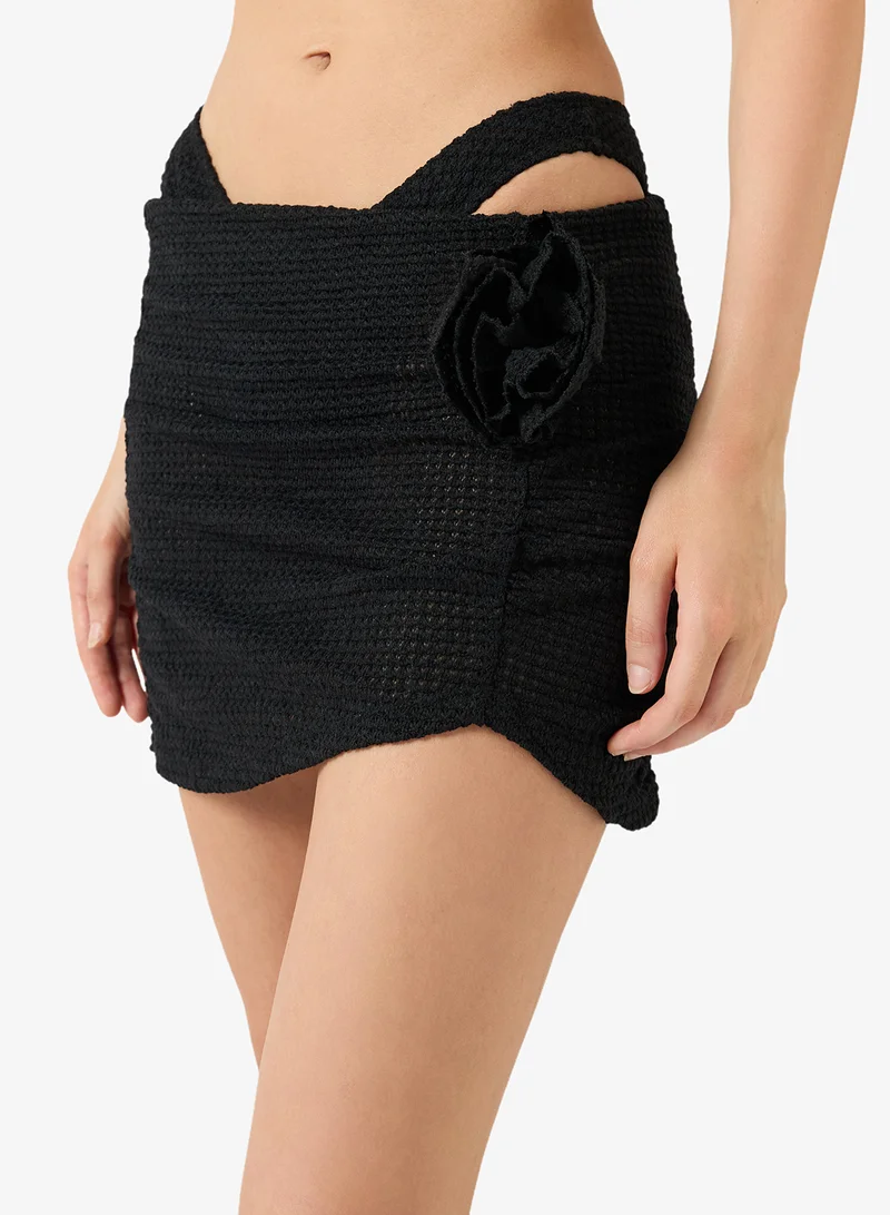 Ginger  3PC Halter Neck Bikini Set with Skirt for Women | Best Price UAE